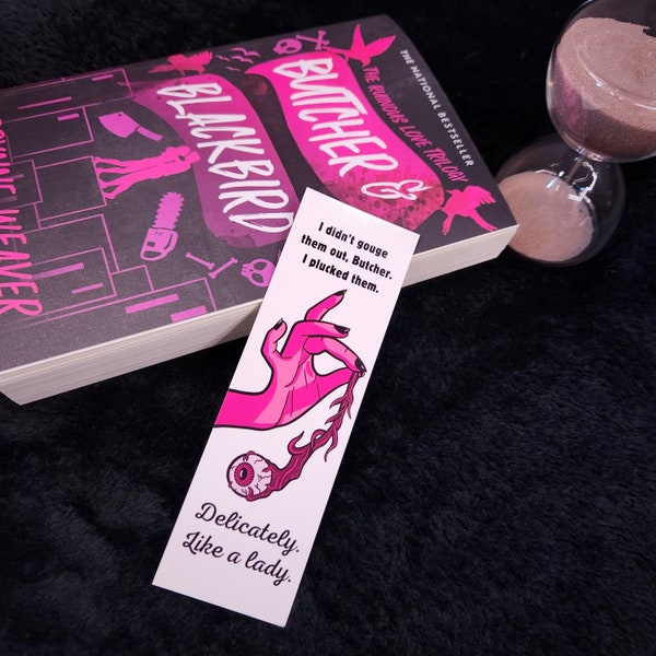 Butcher and Blackbird Bookmark | FeelinStabby Shop | dark romance bookmark, fantasy, bookshelf, Contemporary Romance, booktok, bookstagram