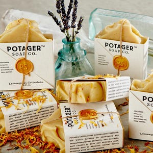 Pick Your Scent - Potager All-Natural Handcrafted Soap 4.5oz Cold Process Soap Made with Certified Organic Ingredients