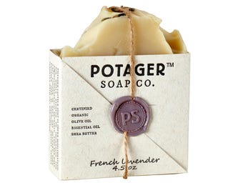 Pick Your FAVORITE Scent - Handcrafted Organic Soap: All-Natural Cold Process, 1 bar is 4.5oz