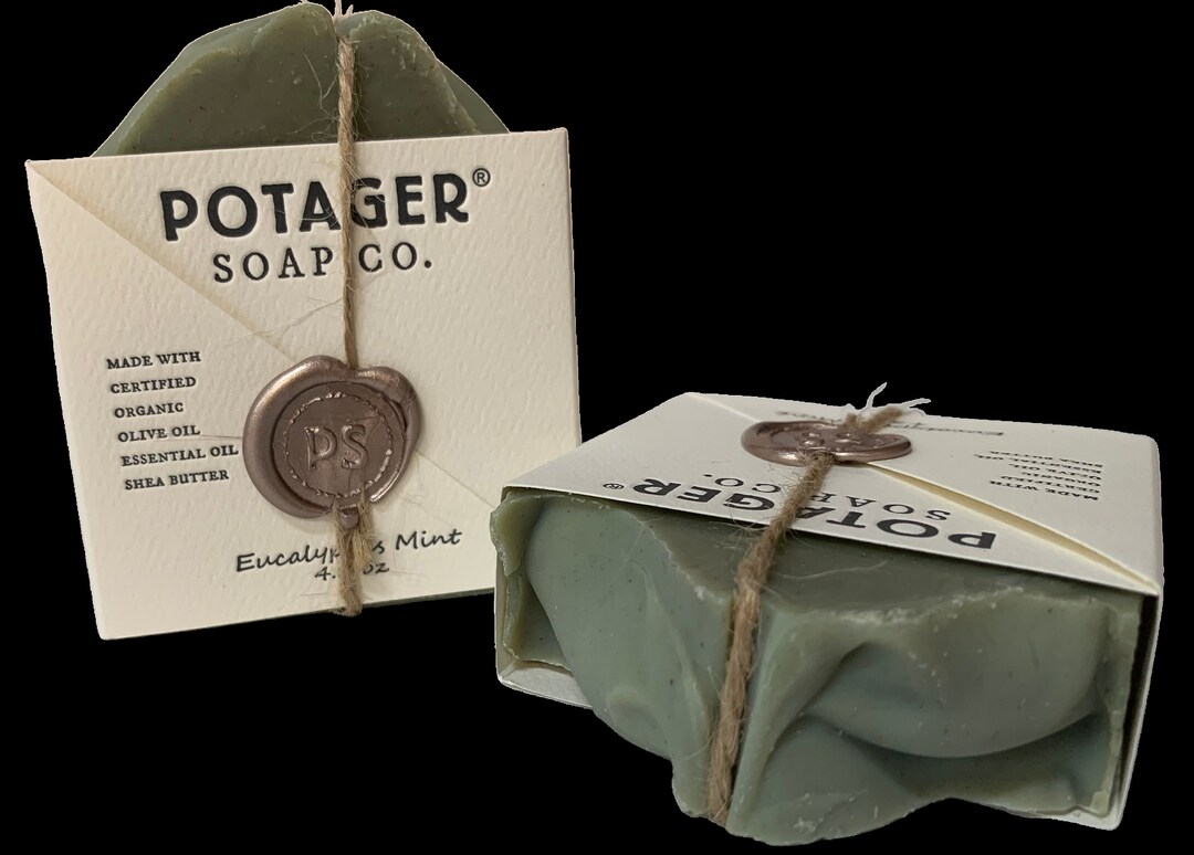 EUCALYPTUS SOAP - All Natural Soap With Eucalyptus & MINT - Potager's ...