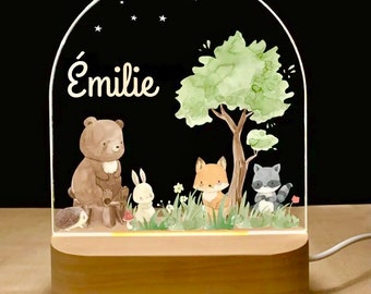 Veilleuse personnalisée chambre bébé /Cadeau naissance personnalisé/Lampe chevet bébé/Idée cadeau