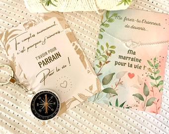 Customizable Godmother Godfather Request/Personalized Godfather Godfather Card/Godfather Godmother Gift