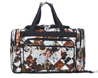 Bolsa de lona con estampado animal Deja Moo NGIL, bordada personalizada