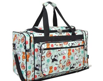 Kitten Duffle Bag Cat Luggage Monogramed Personalized or Plain NGIL Brand