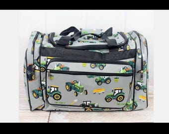 Tractor duffle Bag Luggage NGIL Plain or Monogram Personalized Choice of Color