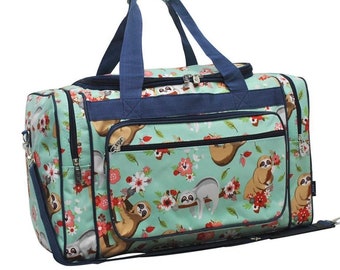 Sloth Duffle Bag Luggage NGIL Monogram Personalized