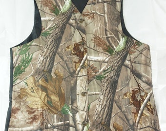 Officially Licensed Realtree AP Licensed Camoflauge Full Back Vest with adjuster Adult or Childs