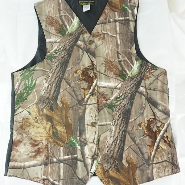 Officially Licensed Realtree AP Licensed Camoflauge Full Back Vest with adjuster Adult or Childs