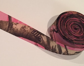 Licensed Realtree AP Pink Camoflauge Ribbon 3/4 inch 2 sided