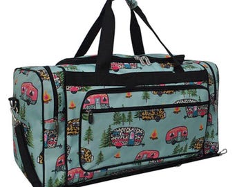 Camping outdoor Camper Duffle Bag Carry on Luggage NGIL Monogram Personalized