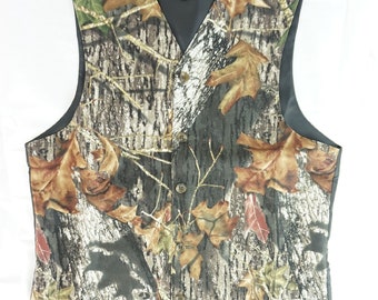 Officially Licensed Adult or Childs Mossy Oak Break Up Camoflauge Full Back Vest with back adjuster