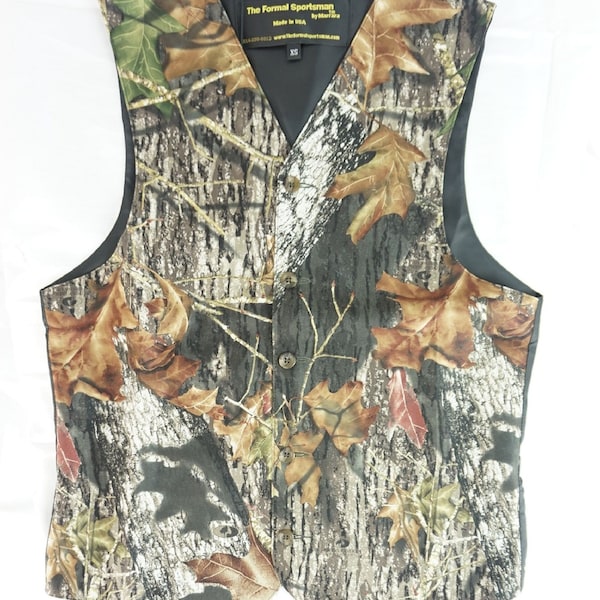 Officially Licensed Adult or Childs Mossy Oak Break Up Camoflauge Full Back Vest with back adjuster