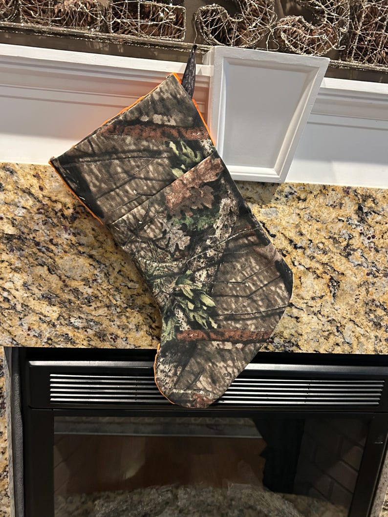 Mossy Oak Camo Christmas Stocking with Minky Trim image 10