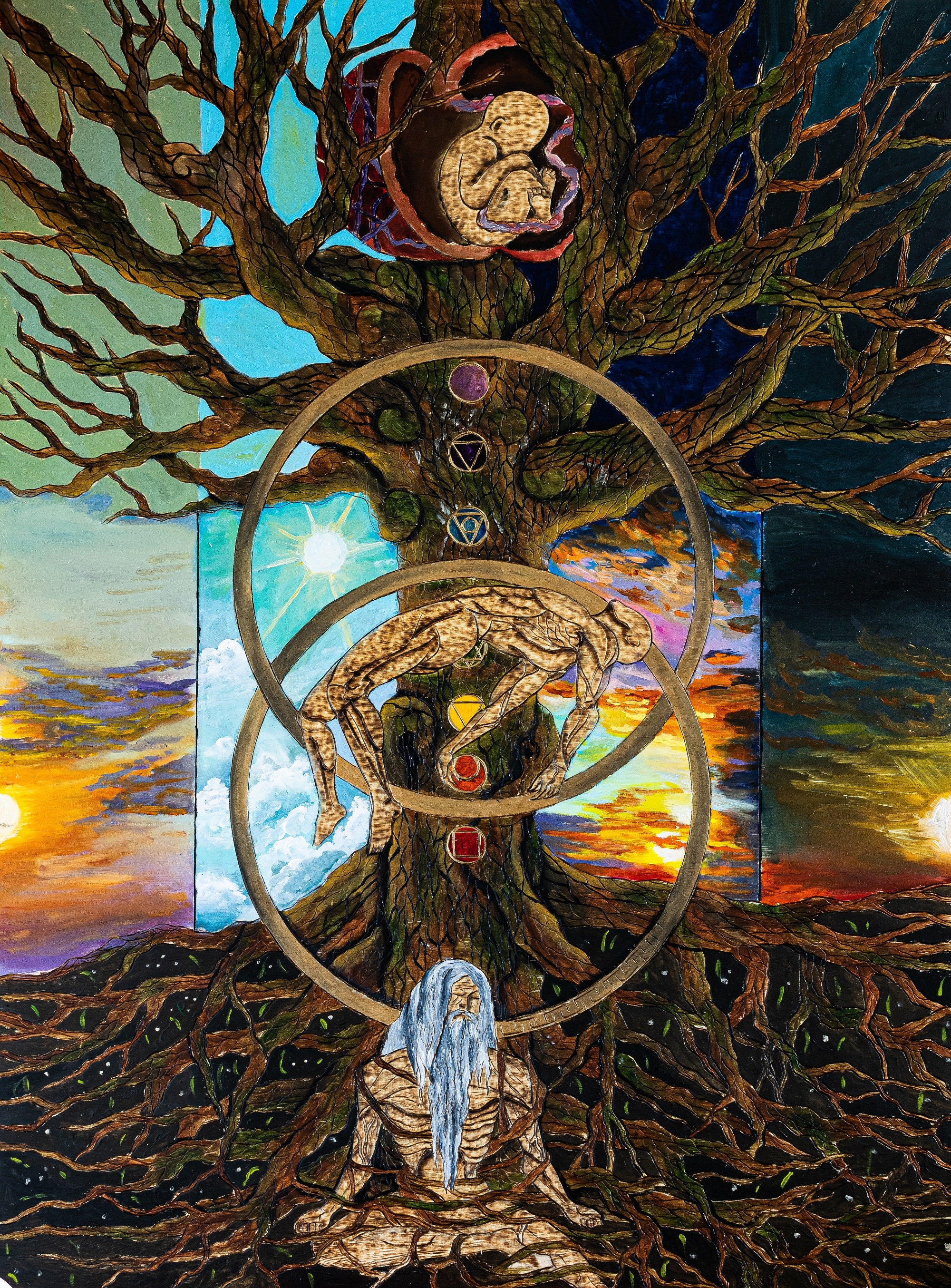 I Reincarnated As A Tree Original Tree of Life Reincarnation Art Print. Original - Etsy