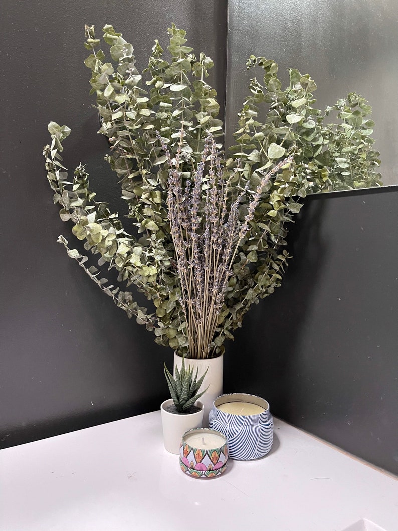 Eucalyptus Lavender Shower Bunch Eucalyptus Bouquet Etsy