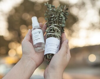 Eucalyptus + Lavender Spritzer and Smudge | Shower Mist Spray | Shower Spritz, Eucalyptus shower mist, Aromatherapy