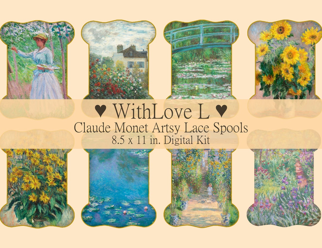 Digital Kit Lace Spools Ribbon Holders Bobbins Printable Cards Etsy