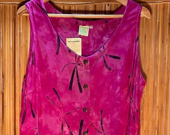 plus size pink tank dress
