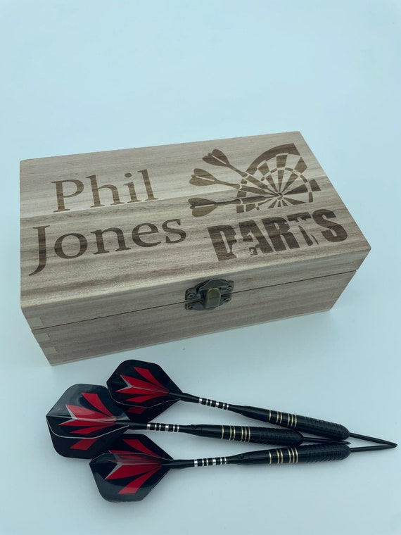 Personalised Wooden Darts Box Custom Darts Storage Etsy