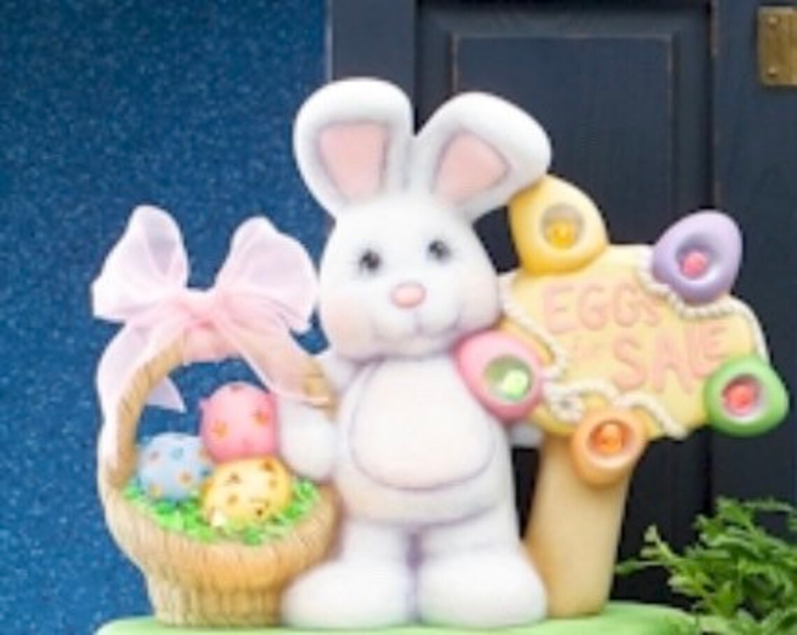 Ceramic bisque Easter bunny egg sale ready to paint Etsy