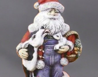 Gare Farm Santa Ceramic Bisque ready to paint # 2808