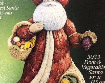 Gare Fruit and Veg Santa Ceramic Bisque ready to paint # 3033