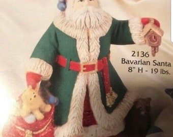 Gare Bavarian Santa ceramic bisque ready to paint # 2136