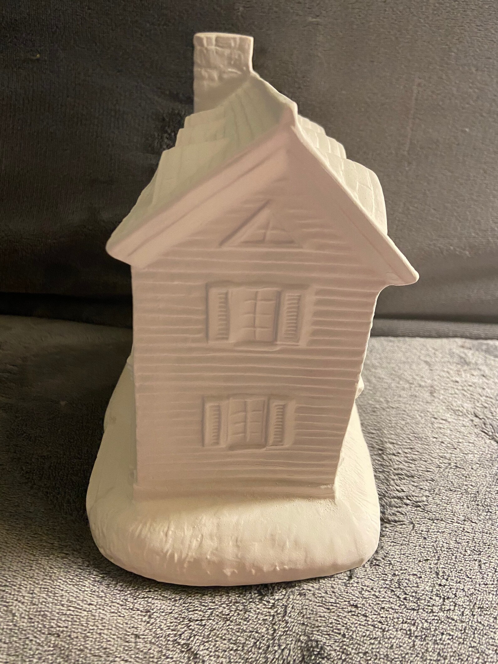 Ceramic bisque Large town house Christmas village piece ready Etsy