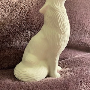 Ceramic bisque small Wolf ready to paint