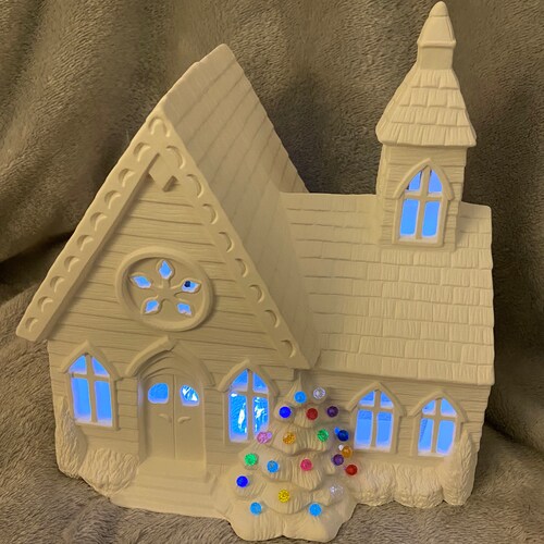 Ceramic Bisque Christmas Tree Ready to Paint Etsy