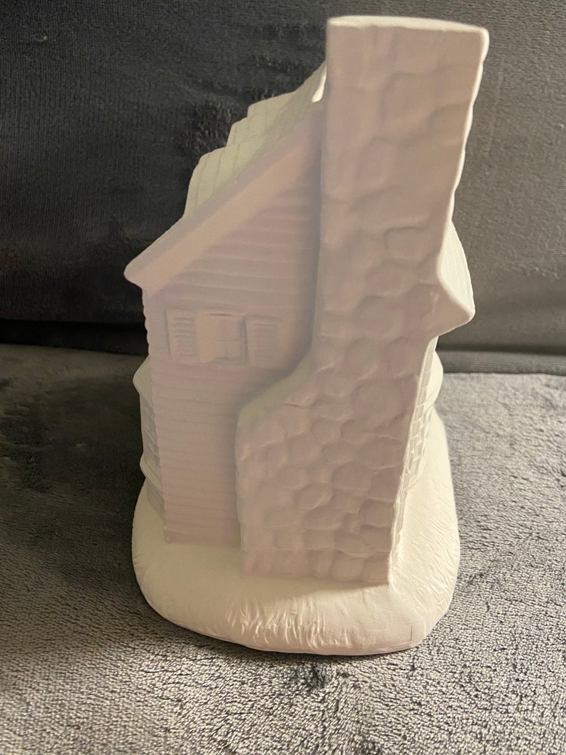 Ceramic bisque Large town house Christmas village piece ready Etsy