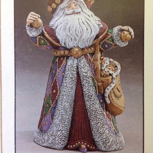 Gare Clocks Santa Ceramic Bisque Ready to Paint 3495 Etsy