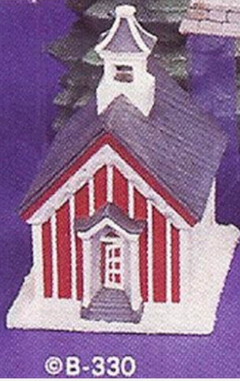 Ceramic Bisque Christmas Village School House Ready to Paint Etsy