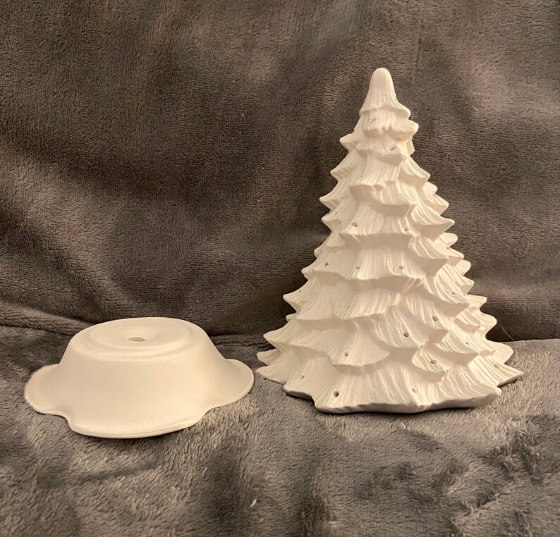 Ceramic bisque Christmas tree ready to paint Etsy