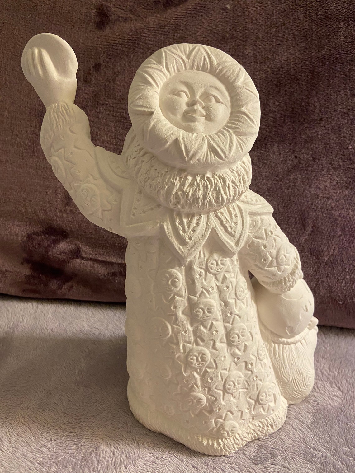 Gare Millennium Santa Ceramic Bisque Ready to Paint 3547 Etsy