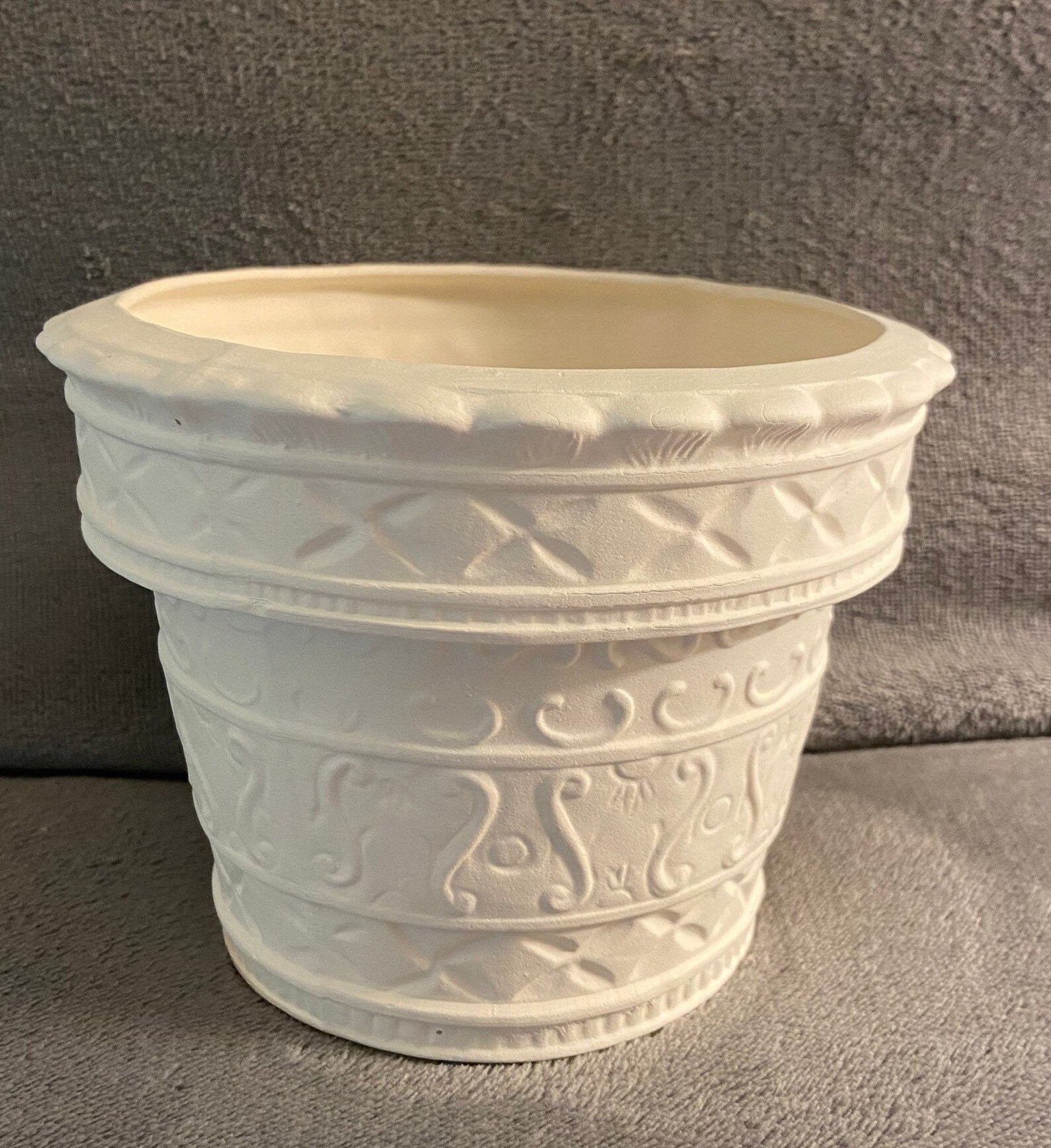 Ceramic Bisque Small Flower Pot Ready to Paint Etsy