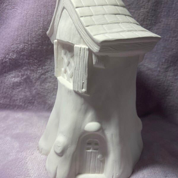 Ceramic Fairy House to Paint Etsy