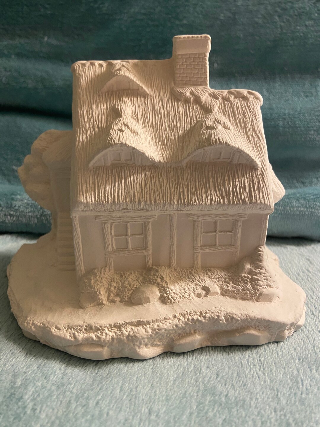 Ceramic Bisque Small Christmas Village Cottage Ready to Paint Etsy