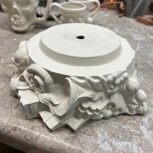 Ceramic Christmas Tree Replacement Base With Red Berries Etsy