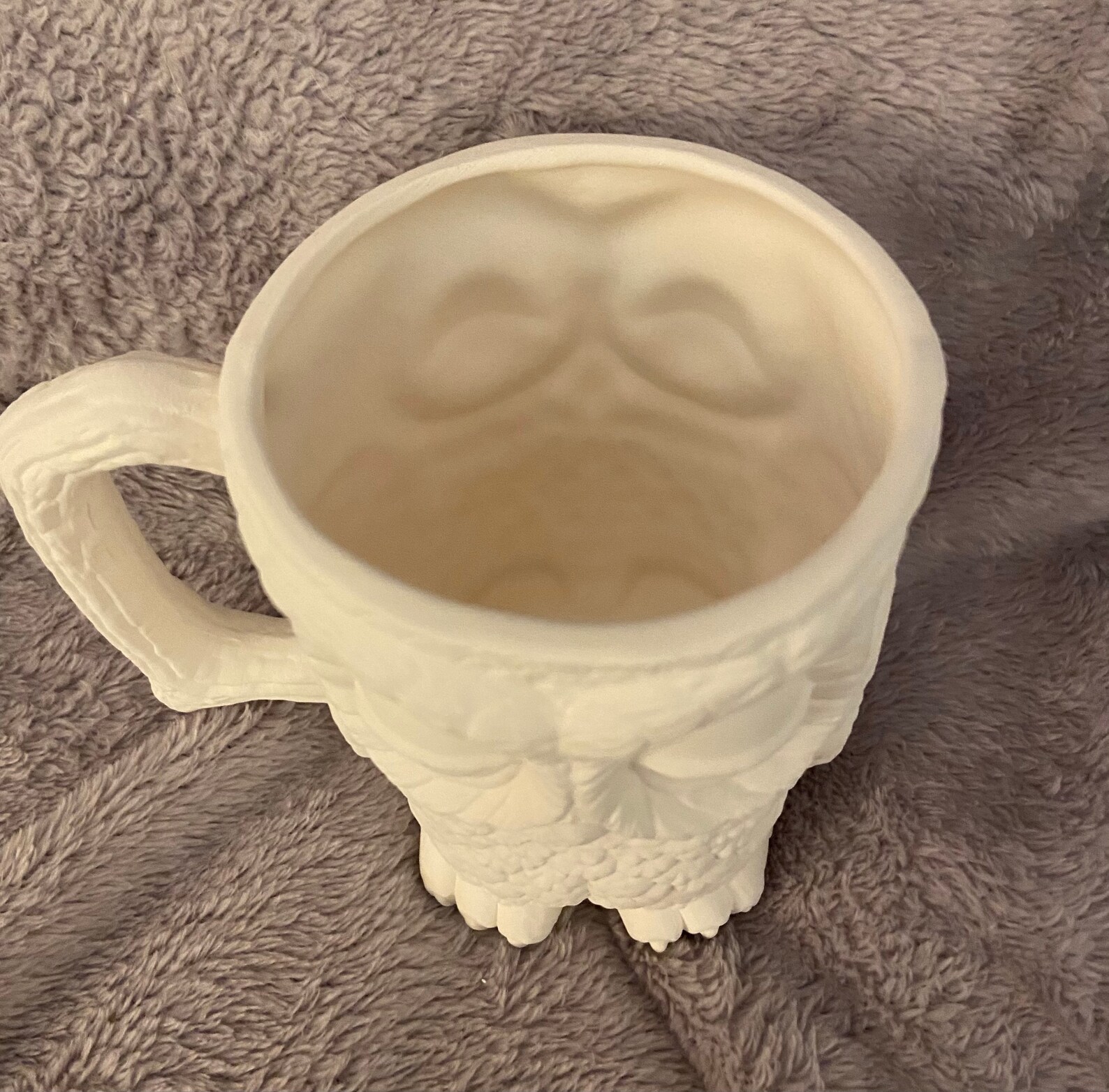 Ceramic bisque owl mug ready to paint Etsy