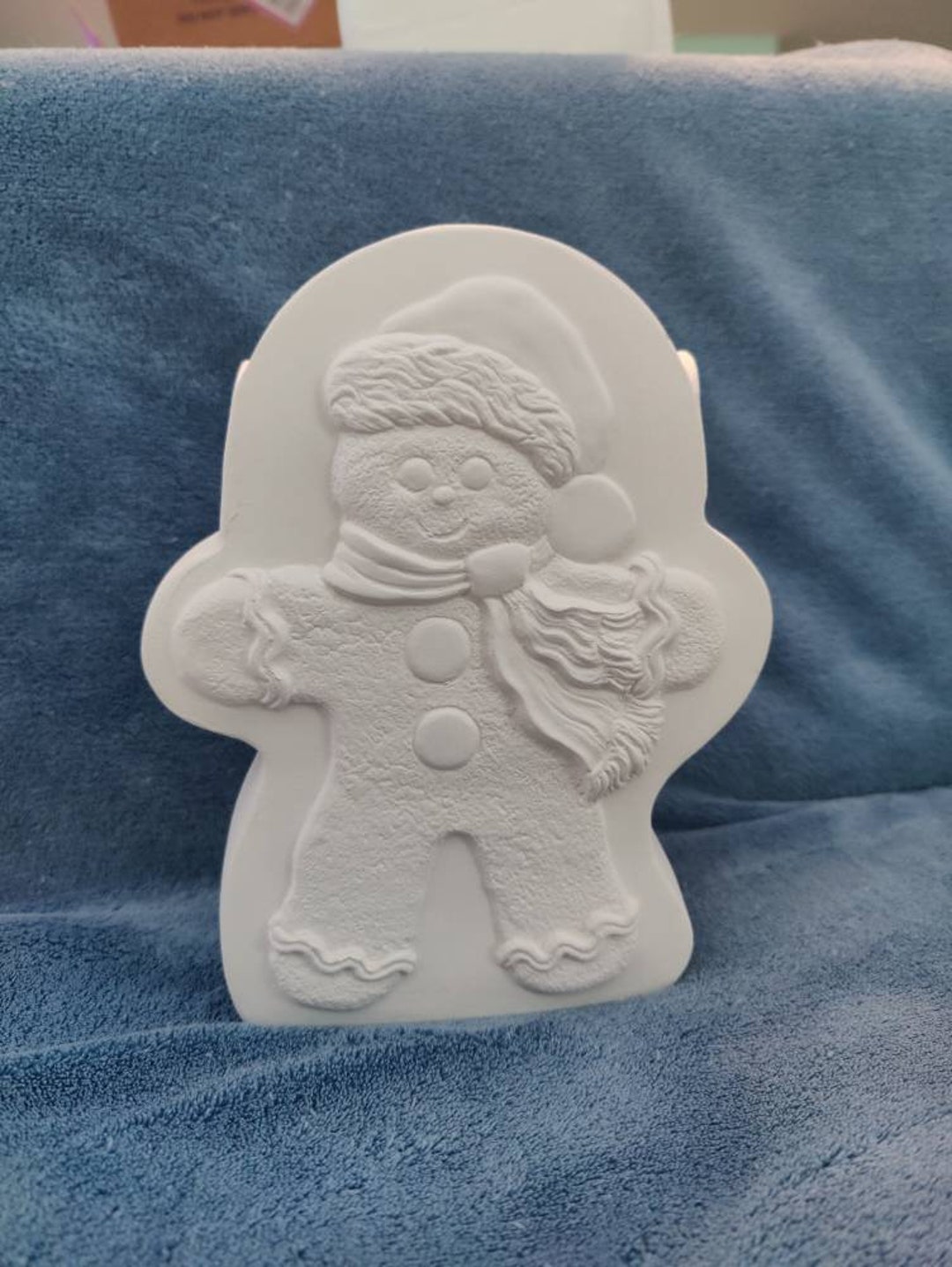 Ceramic Bisque Gingerbread Vase Ready to Paint Etsy