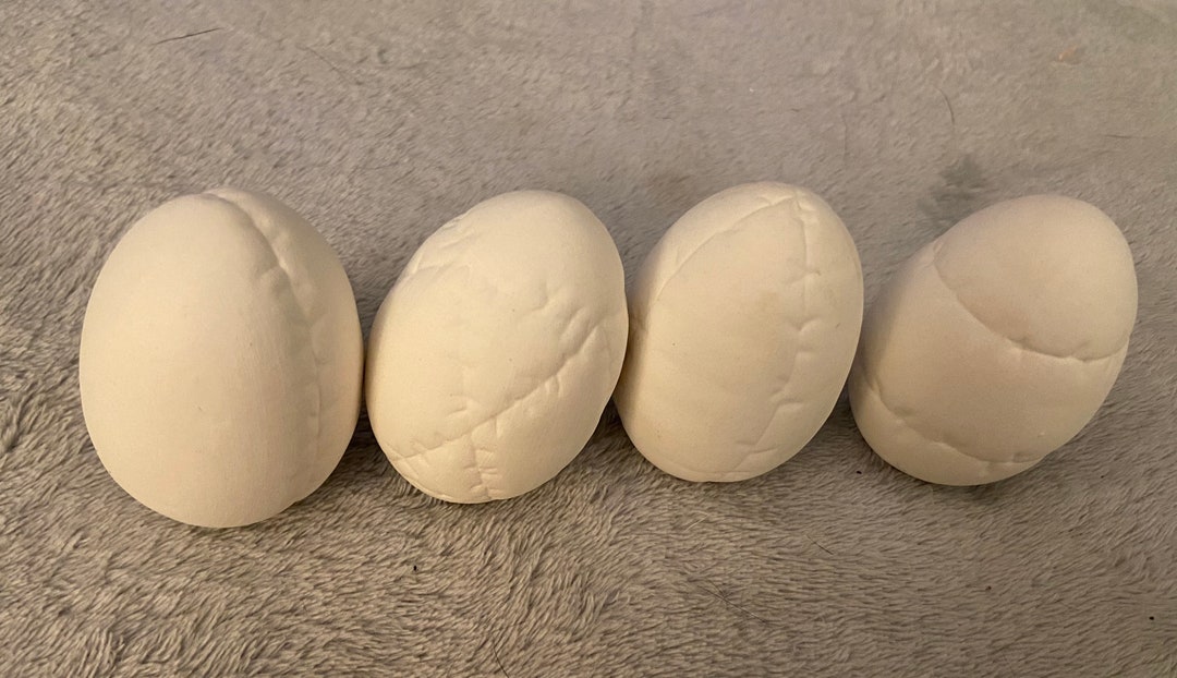 Ceramic Bisque Easter Eggs Ready to Paint Etsy