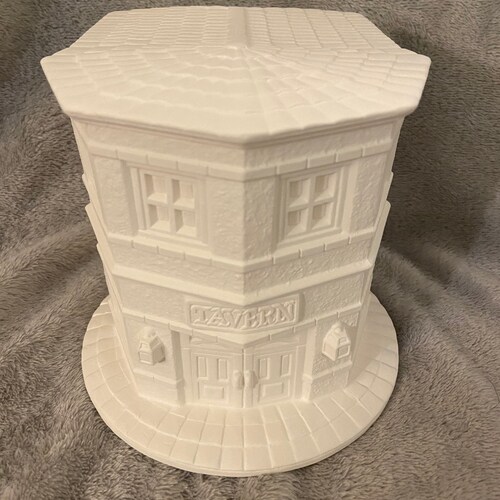 Ceramic Bisque Small Christmas Village Cottage Ready to Paint Etsy