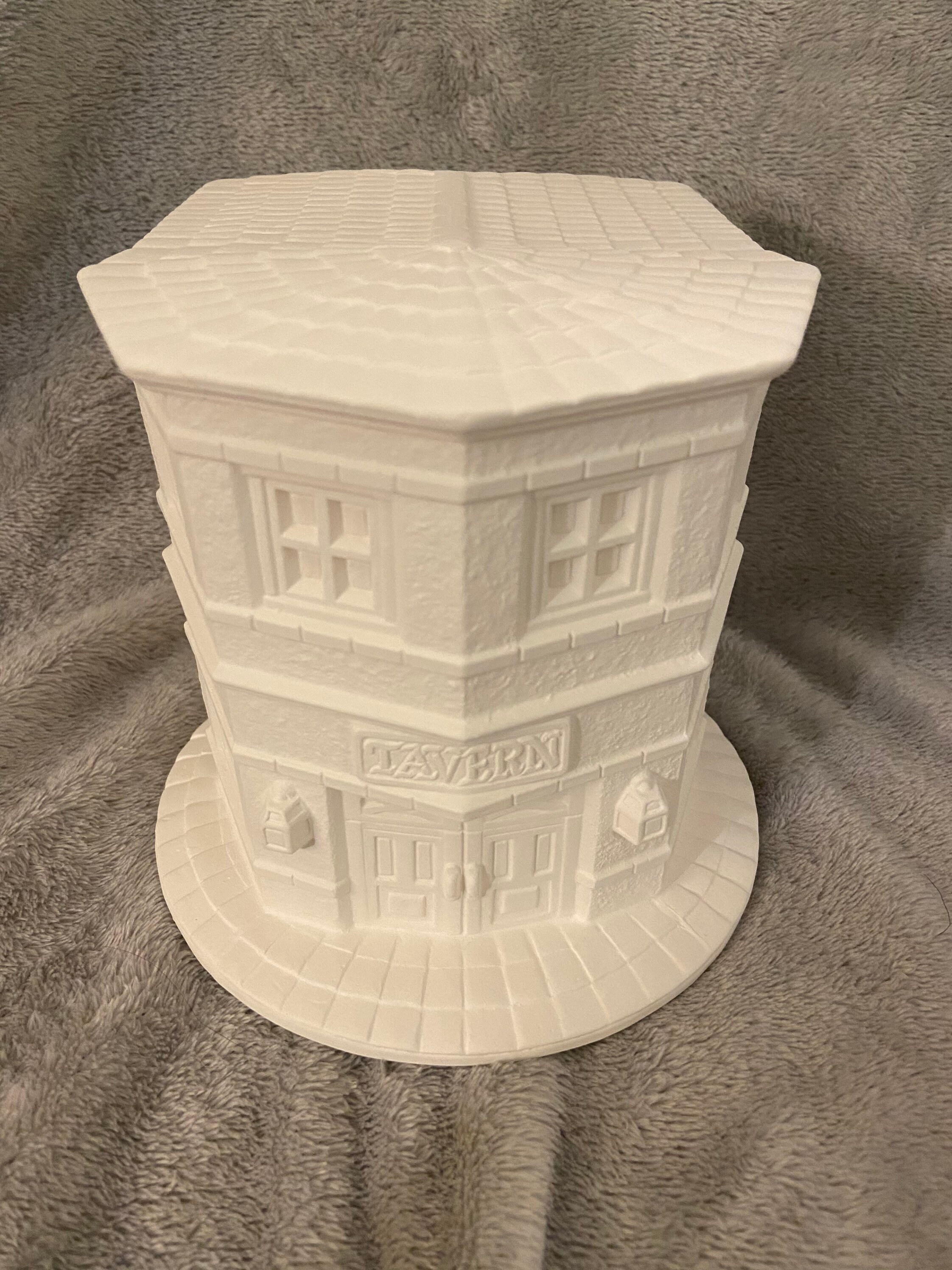 Ceramic Bisque Christmas Village Tavern Ready to Paint Etsy