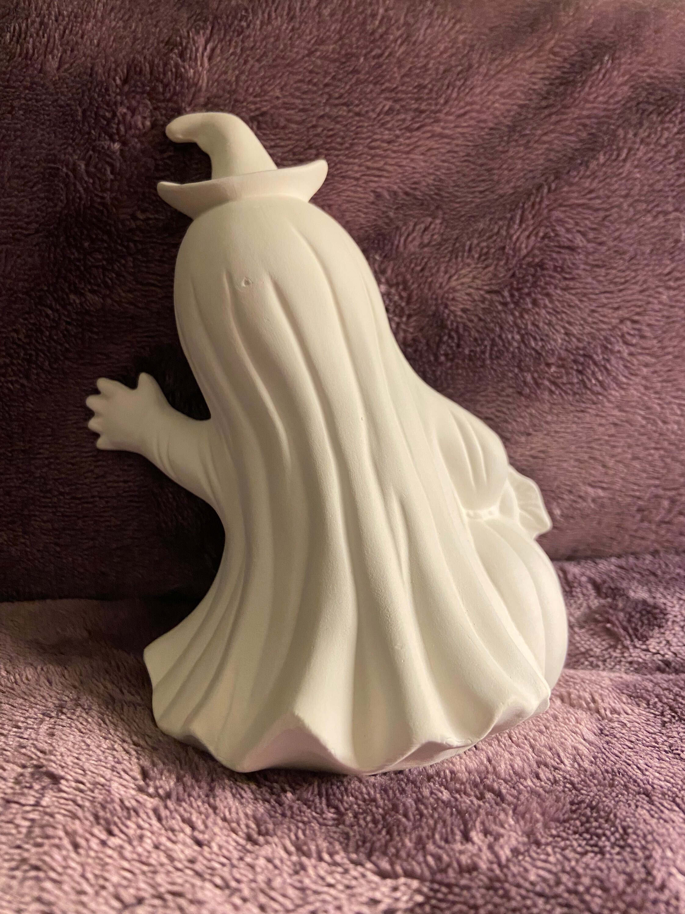 Ceramic bisque Halloween ghost ready to paint Etsy