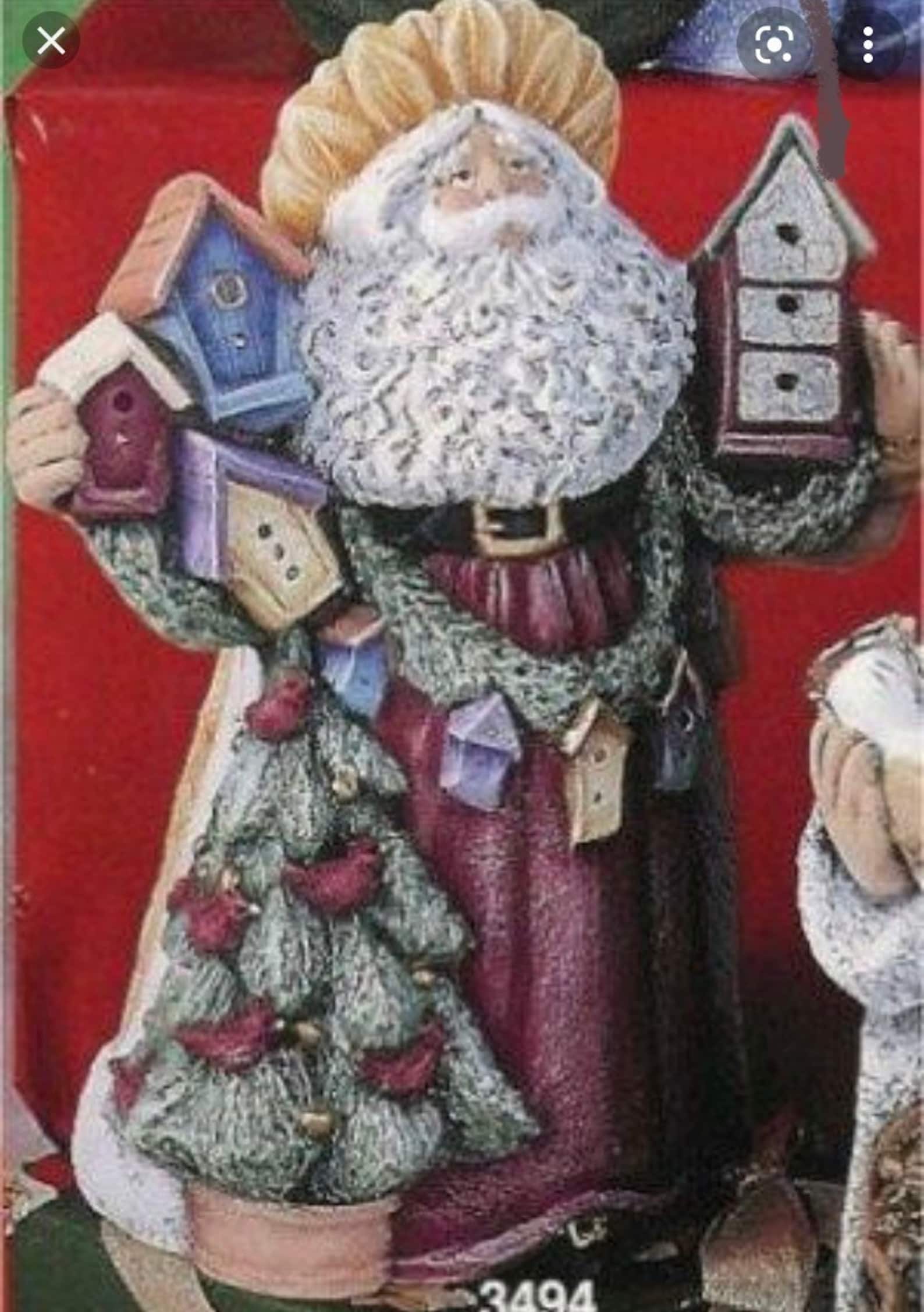 Gare Sunflower Santa Ceramic Bisque Ready to Paint 3494 Etsy