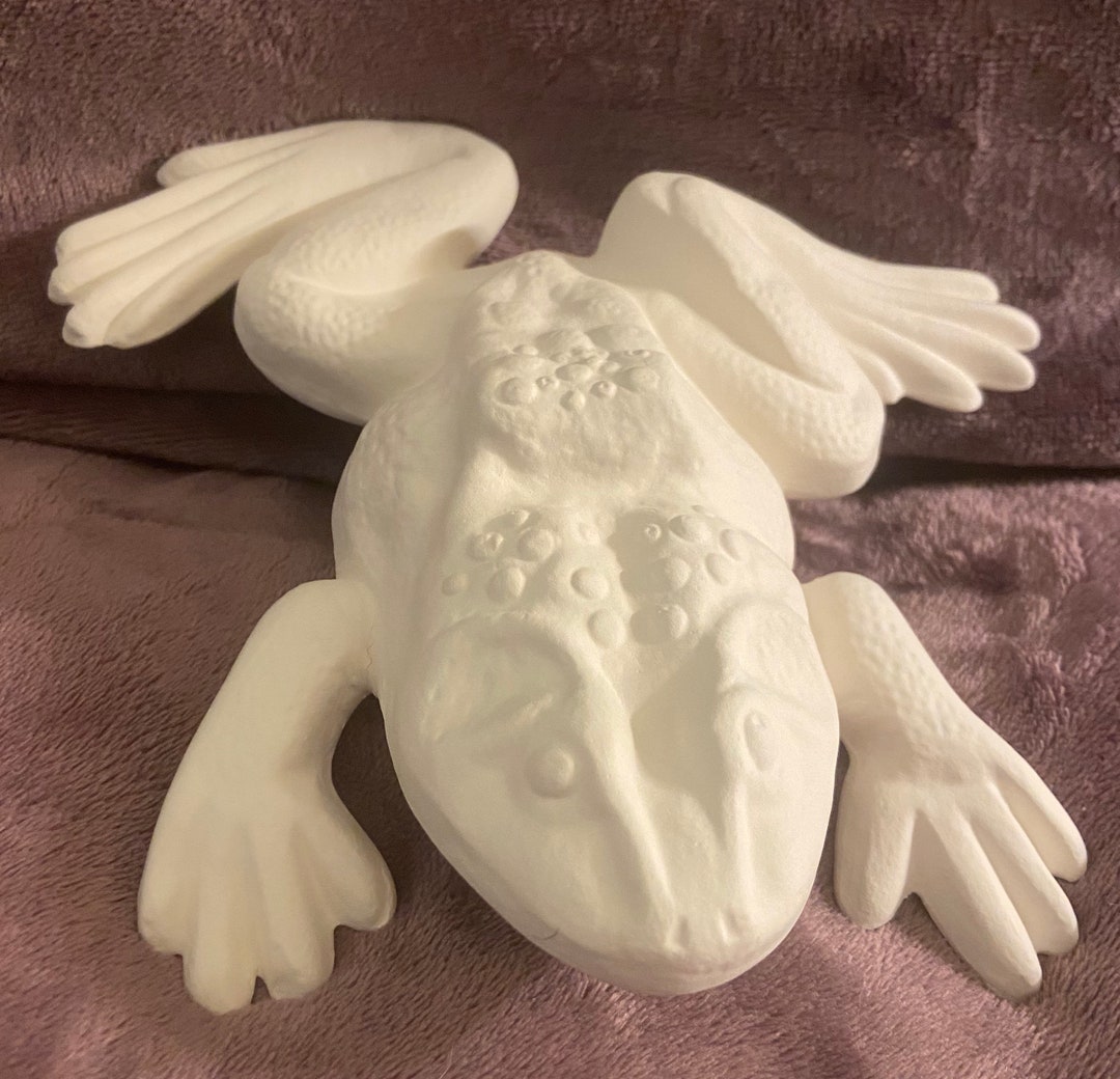 Ceramic Bisque Frog Ready to Paint Etsy