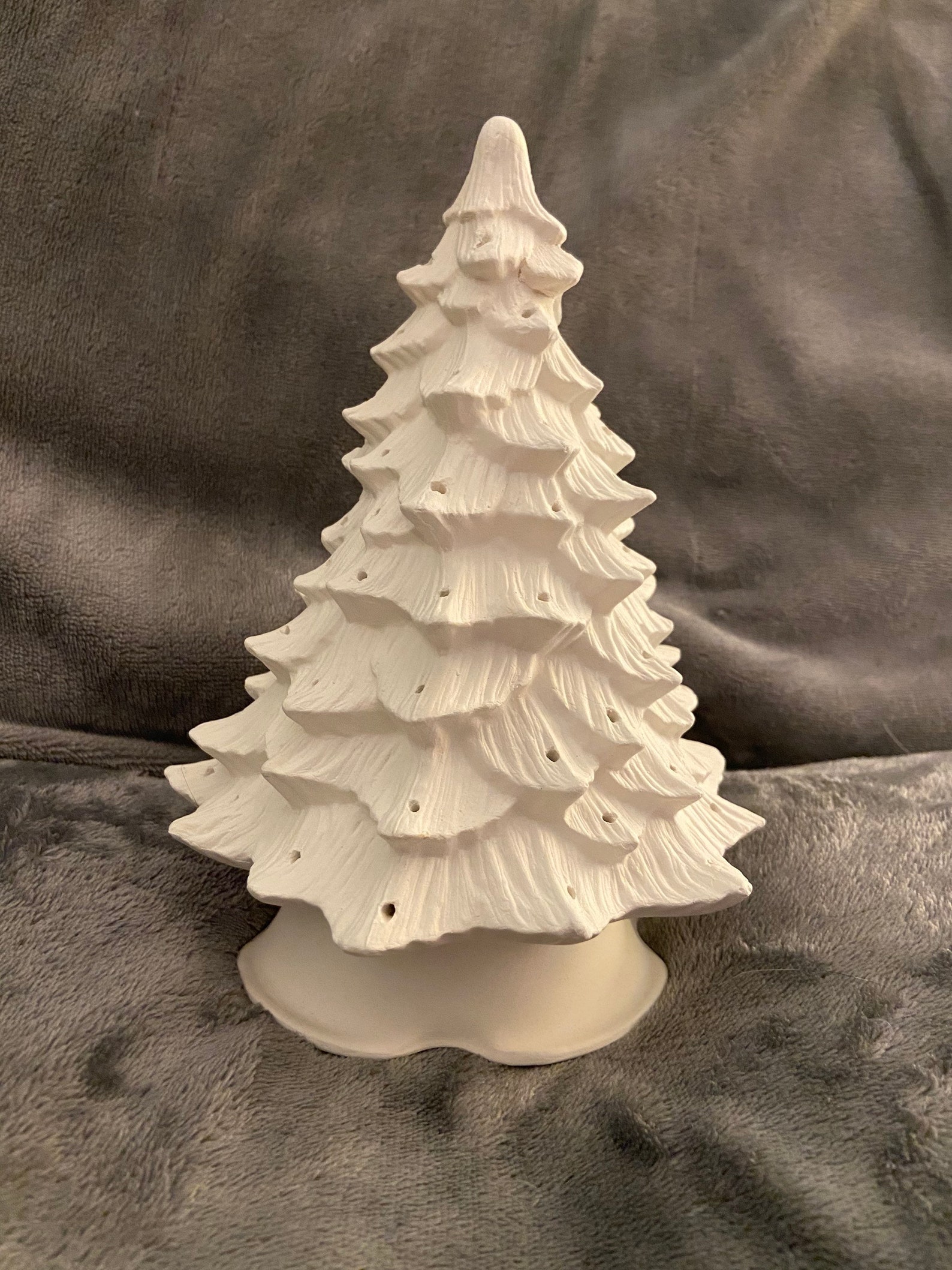 Ceramic bisque Christmas tree ready to paint Etsy