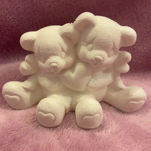 Saluting Bear 8 Ceramic Bisque Ready to Paint Etsy