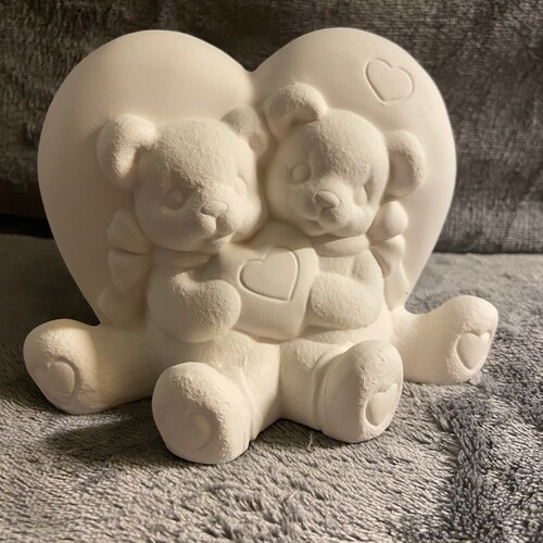 Saluting Bear 8 Ceramic Bisque Ready to Paint Etsy